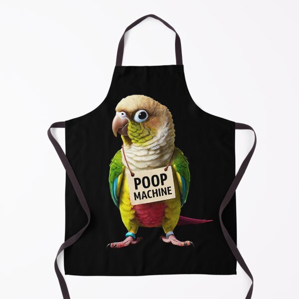 Item preview, Funny Poop Machine Green Cheeked Pineapple Conure Parrot Lover Birding Meme designed and sold by Kimberley King Art  King Art.