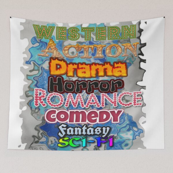 Item preview, Movie Genres In Typography designed and sold by SmashingDeals.