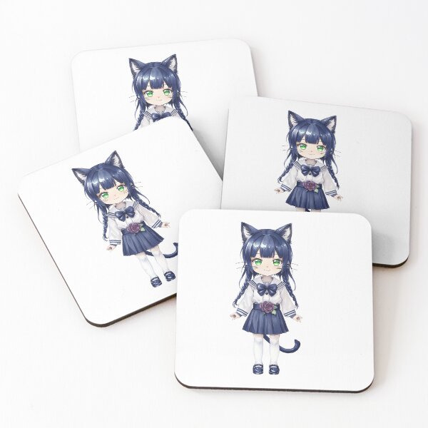 Item preview, Chibi Kitty Charm - Anime Feline Character designed and sold by ArtisticDesignsbyLinda.