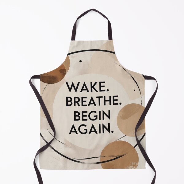 Item preview, Wake. Breathe. Begin Again – Zen Minimalist Quote Art designed and sold by Irene Catchmind.