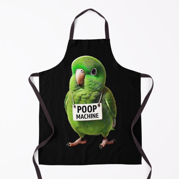 Item preview, Funny Poop Machine Green Parrotlet Parrot Lover Birding Meme designed and sold by Kimberley King Art King Art.