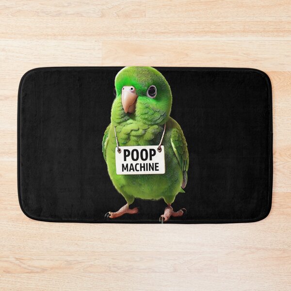 Item preview, Funny Poop Machine Green Parrotlet Parrot Lover Birding Meme designed and sold by Kimberley King Art  King Art.
