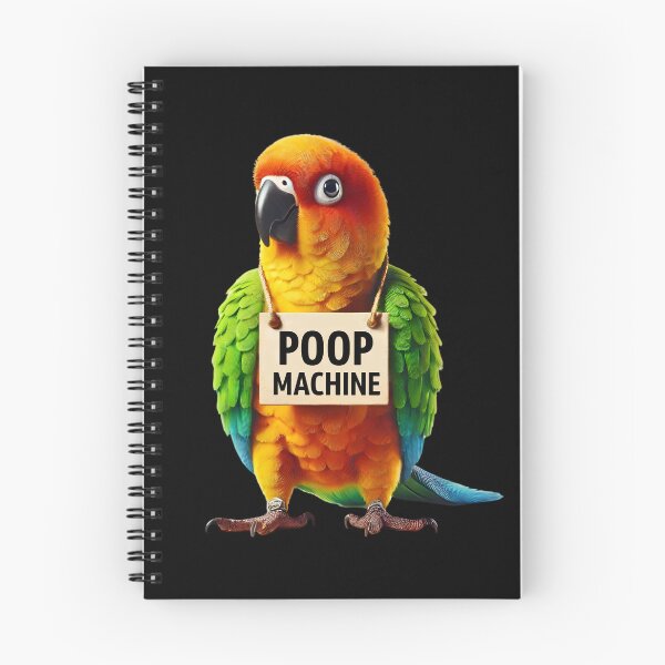 Item preview, Funny Poop Machine Jenday Conure Parrot Lover Birding Meme designed and sold by Kimberley King Art  King Art.