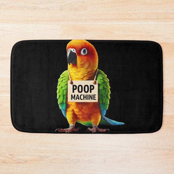 Item preview, Funny Poop Machine Jenday Conure Parrot Lover Birding Meme designed and sold by Kimberley King Art  King Art.