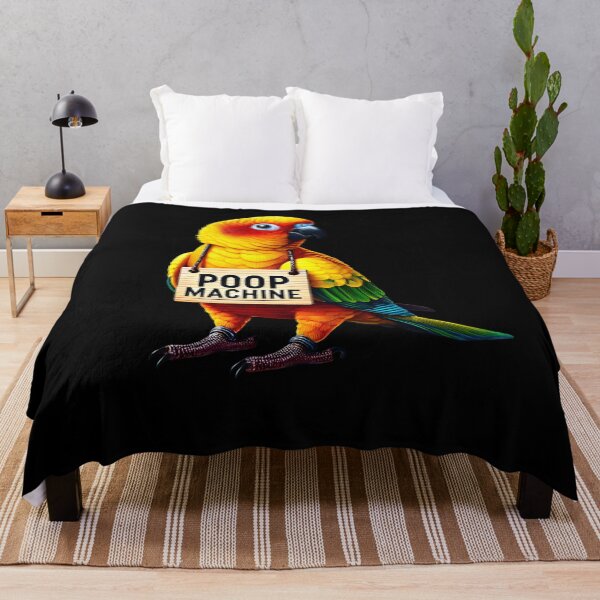 Item preview, Funny Poop Machine Sun Conure Parrot Lover Birding Meme designed and sold by Kimberley King Art King Art.