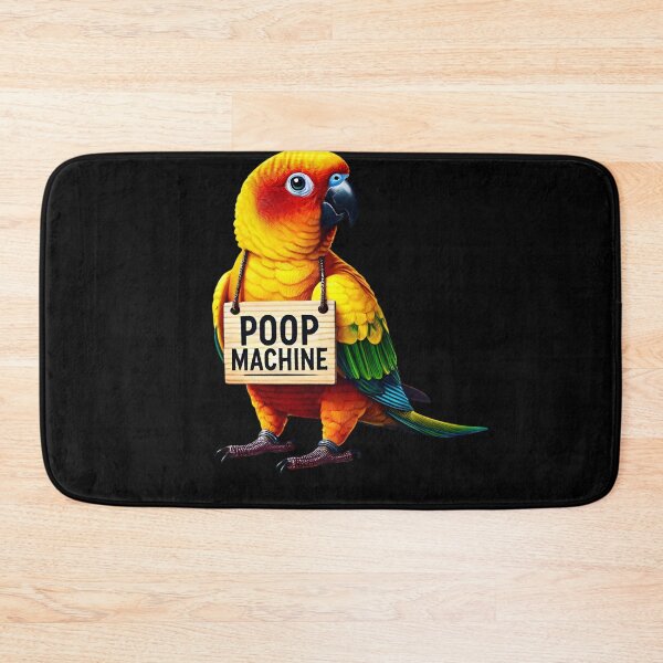 Item preview, Funny Poop Machine Sun Conure Parrot Lover Birding Meme designed and sold by Kimberley King Art  King Art.