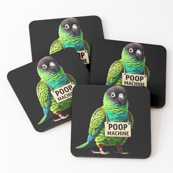 Item preview, Funny Poop Machine Nanday Conure Parrot Lover Birding Meme designed and sold by Kimberley King Art  King Art.