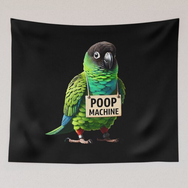 Item preview, Funny Poop Machine Nanday Conure Parrot Lover Birding Meme designed and sold by Kimberley King Art  King Art.