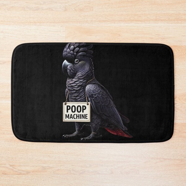 Item preview, Funny Poop Machine Black Cockatoo Parrot Lover Birding Meme designed and sold by Kimberley King Art  King Art.