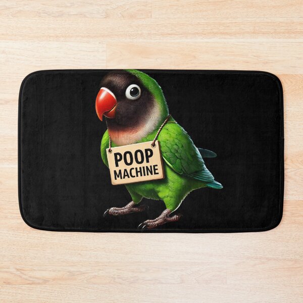 Item preview, Funny Poop Machine Black-Cheeked Lovebird Parrot Lover Birding Meme designed and sold by Kimberley King Art  King Art.