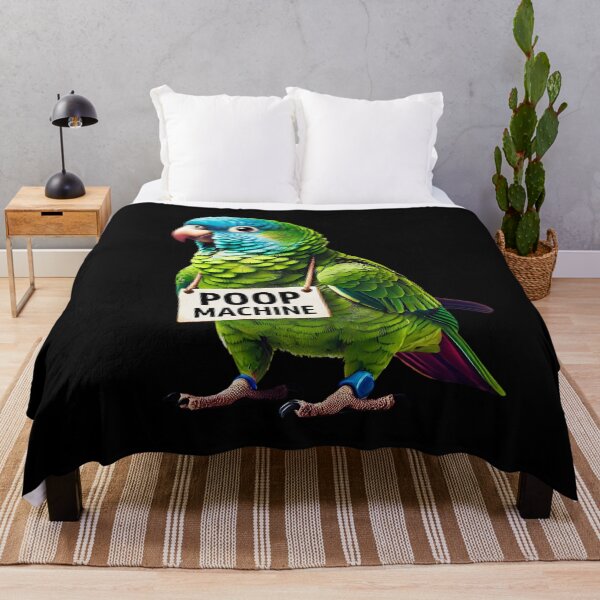 Item preview, Funny Poop Machine Blue Crowned Conure Parrot Lover Birding Meme designed and sold by Kimberley King Art  King Art.