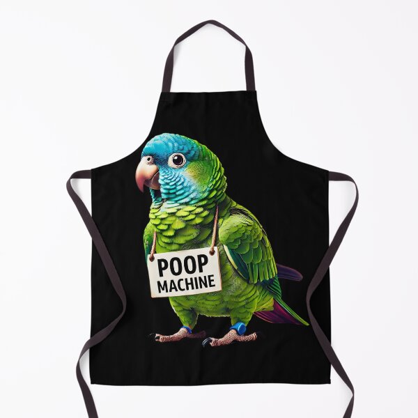 Item preview, Funny Poop Machine Blue Crowned Conure Parrot Lover Birding Meme designed and sold by Kimberley King Art King Art.