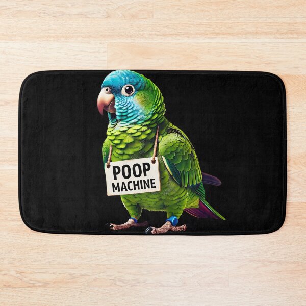 Item preview, Funny Poop Machine Blue Crowned Conure Parrot Lover Birding Meme designed and sold by Kimberley King Art  King Art.