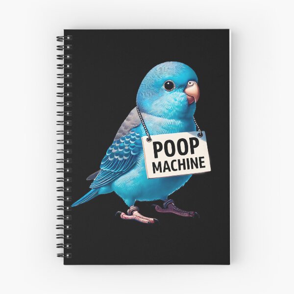 Item preview, Funny Poop Machine Blue Parrotlet Parrot Lover Birding Meme designed and sold by Kimberley King Art  King Art.