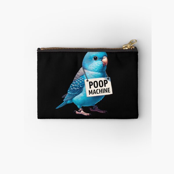 Item preview, Funny Poop Machine Blue Parrotlet Parrot Lover Birding Meme designed and sold by Kimberley King Art  King Art.