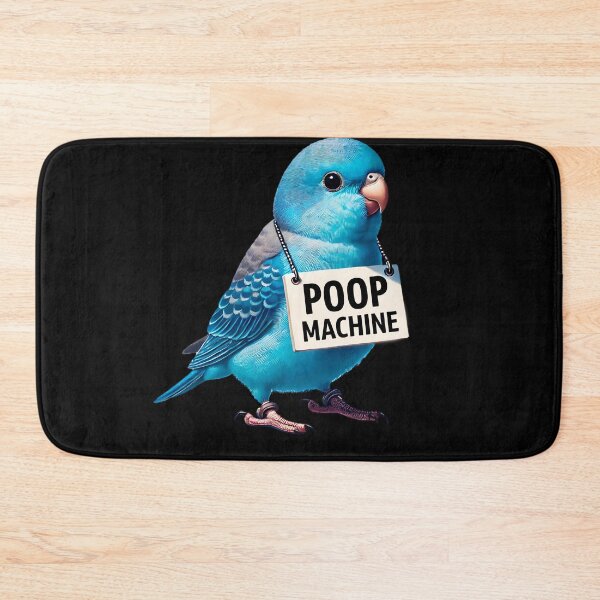 Item preview, Funny Poop Machine Blue Parrotlet Parrot Lover Birding Meme designed and sold by Kimberley King Art  King Art.