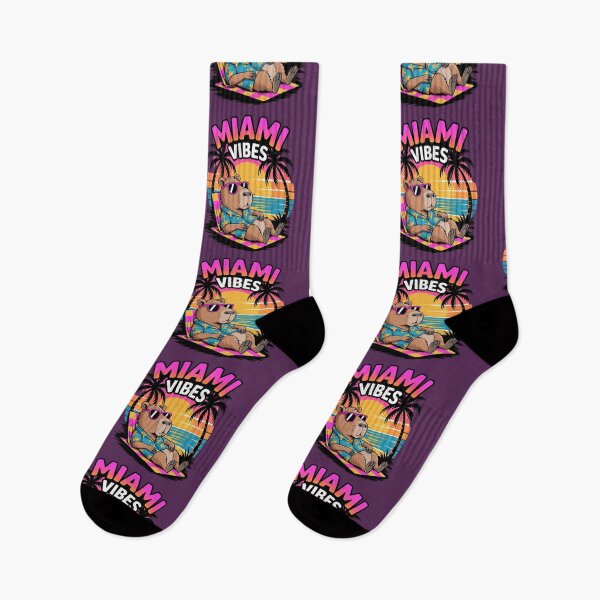 Item preview, Capybara at the Beach – Miami Summer Vibes Design designed and sold by MonkiFlipp.