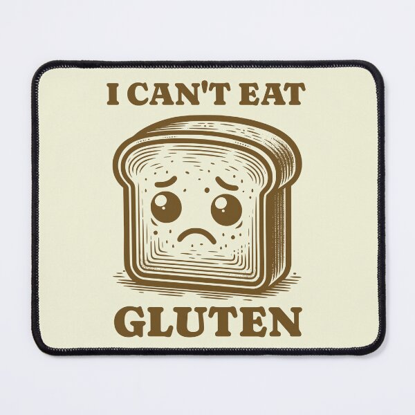 Item preview, I Can't Eat Gluten Sad Bread Slice Gluten Allergy designed and sold by KLArtzStore.