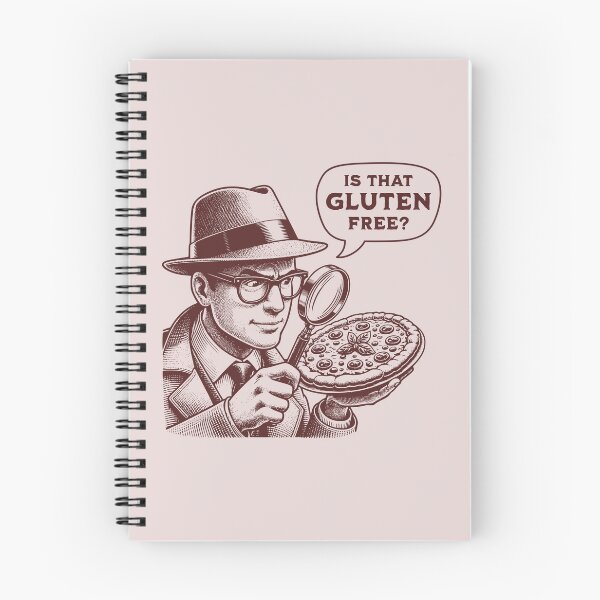 Item preview, Is That Gluten Free? Funny Detective Gluten Free Pizza Retro Vintage Style designed and sold by KLArtzStore.