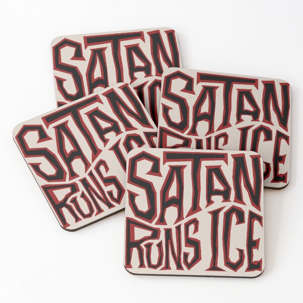 Item preview, Satan Runs ICE Word Art designed and sold by Unhinged Heather.