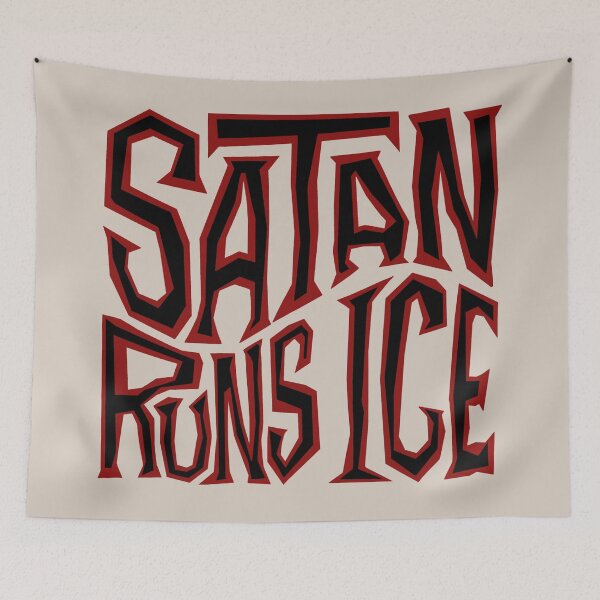 Item preview, Satan Runs ICE Word Art designed and sold by Unhinged Heather.