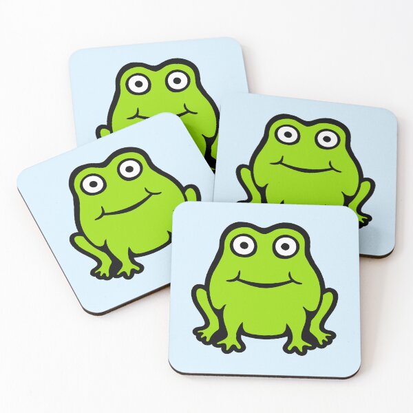 Item preview, Frog Toad Cute Little Happy Smile Funny Comic designed and sold by shirt-o-mat.