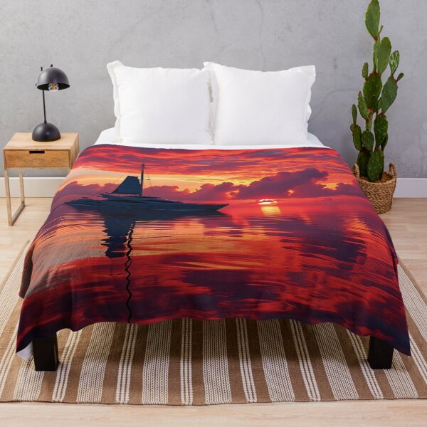 Item preview, Blood Red Sunrise over the Ocean designed and sold by Gotcha29.