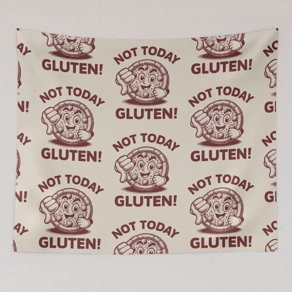 Item preview, Not Today Gluten! Funny Pizza Gluten Intolerant Gluten Free Lifestyle designed and sold by KLArtzStore.