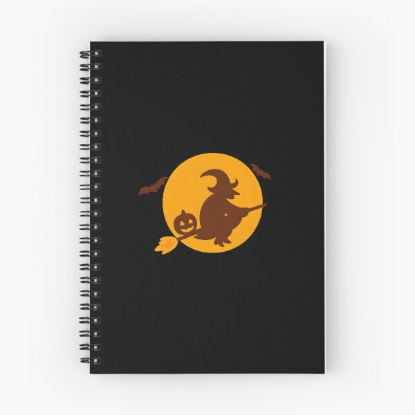 Item preview, Flying witch on broomstick over moon designed and sold by Skyislightblue.