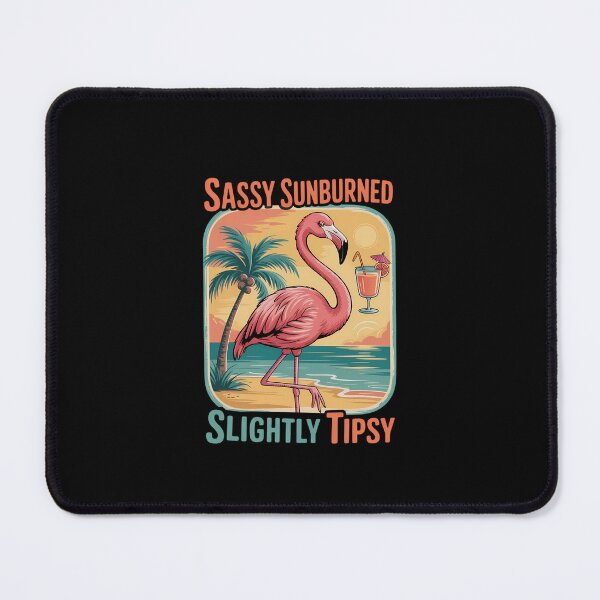 Item preview, Sassy Sunburned Beach Flamingo Vacation designed and sold by KarstenNoanra.