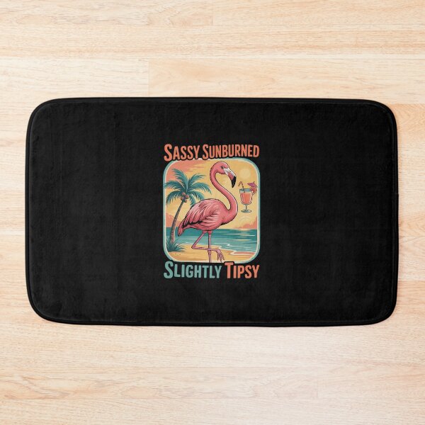 Item preview, Sassy Sunburned Beach Flamingo Vacation designed and sold by KarstenNoanra.
