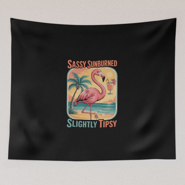 Item preview, Sassy Sunburned Beach Flamingo Vacation designed and sold by KarstenNoanra.