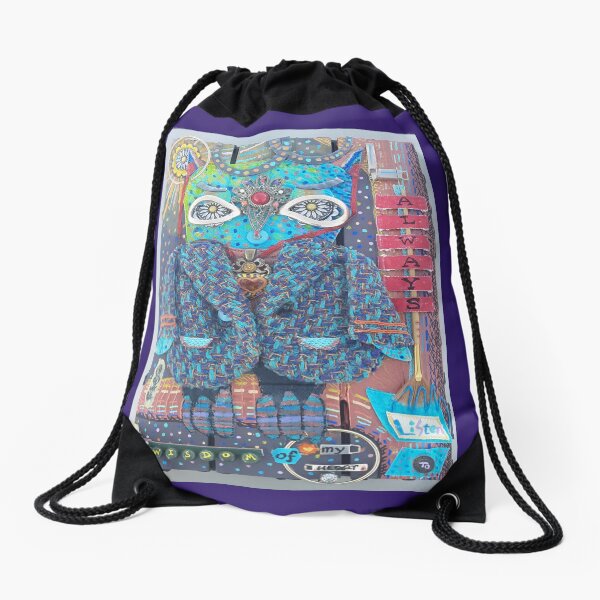 Item preview, "OWL ALWAYS LISTEN (To the Wisdom of My Heart)" Paint-Pens on Fabric & Wood designed and sold by SaVannaHBeamz4U.