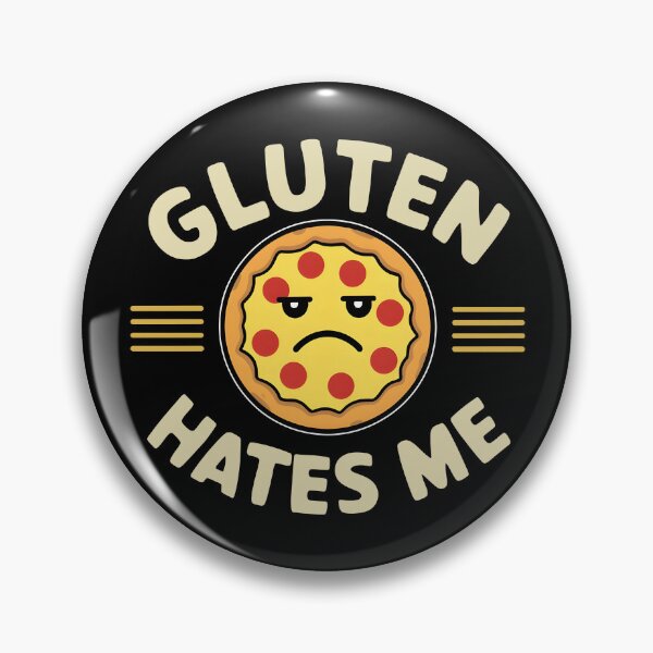 Item preview, Gluten Hates Me Gluten Intolerance Pizza designed and sold by KLArtzStore.
