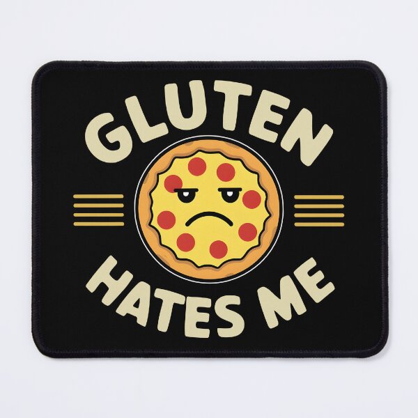 Item preview, Gluten Hates Me Gluten Intolerance Pizza designed and sold by KLArtzStore.