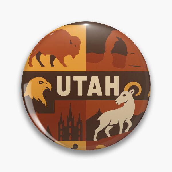 Item preview, Utah State Travel Art Style Illustration USA America designed and sold by kakarikihill.