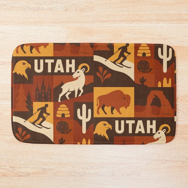 Item preview, Utah State Travel Art Style Illustration USA America designed and sold by kakarikihill.