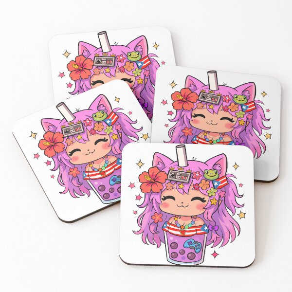 Item preview, Ironmouse Puerto Rican Themed Boba Tea Sticker designed and sold by Fresh Oshi Pressed.