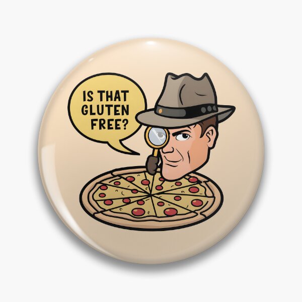 Item preview, Is That Gluten Free? Gluten Intolerance Funny Detective Gluten Free Pizza designed and sold by KLArtzStore.