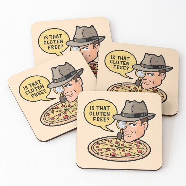 Item preview, Is That Gluten Free? Gluten Intolerance Funny Detective Gluten Free Pizza designed and sold by KLArtzStore.