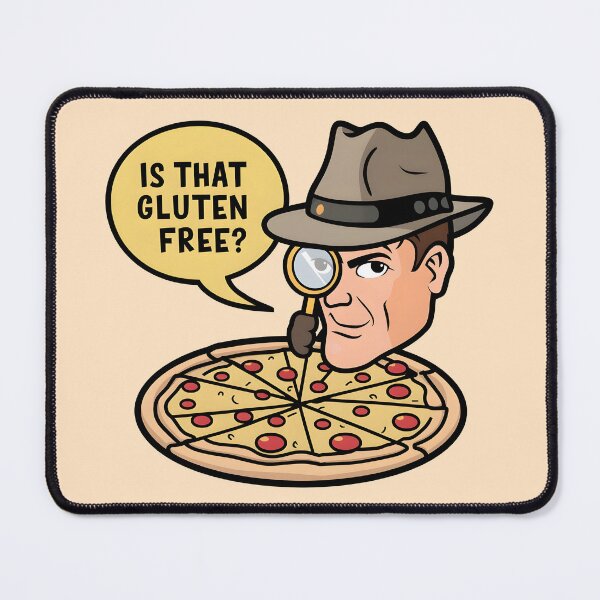 Item preview, Is That Gluten Free? Gluten Intolerance Funny Detective Gluten Free Pizza designed and sold by KLArtzStore.