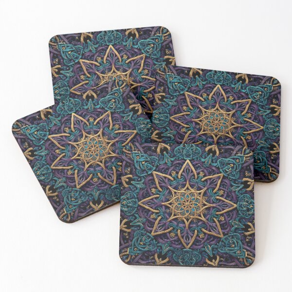 Item preview, Abstract psychedelic Celtic knot art designed and sold by dcrc.