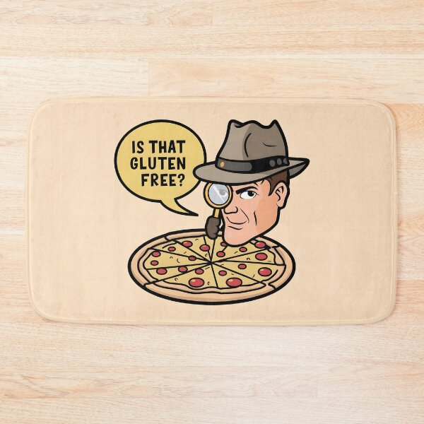 Item preview, Is That Gluten Free? Gluten Intolerance Funny Detective Gluten Free Pizza designed and sold by KLArtzStore.