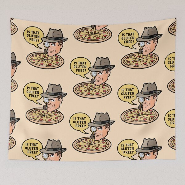 Item preview, Is That Gluten Free? Gluten Intolerance Funny Detective Gluten Free Pizza designed and sold by KLArtzStore.