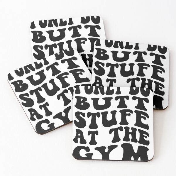 Item preview, Funny Gym Typography – Butt Workout Quote designed and sold by haitrieuic96.