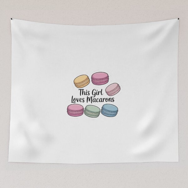 Item preview, This girl loves macarons fun pastel designed and sold by KarstenNoanra.
