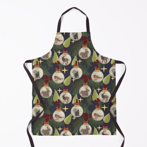 Item preview, The Magic of Winter woodland animals on dark blue designed and sold by RRuffieuxStudio.