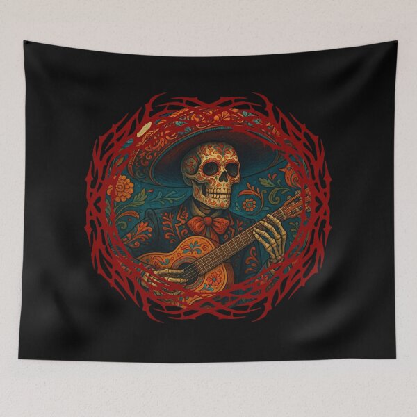 Item preview, Calavera Mariachi Nocturno designed and sold by II IRONSKULLS II.