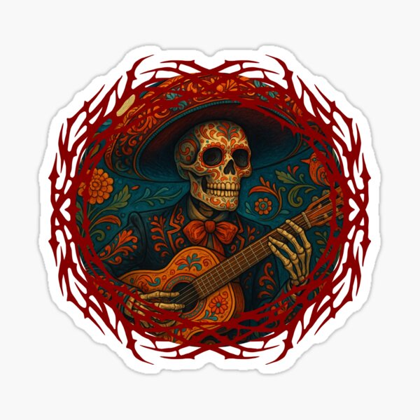 Item preview, Calavera Mariachi Nocturno designed and sold by II IRONSKULLS II.