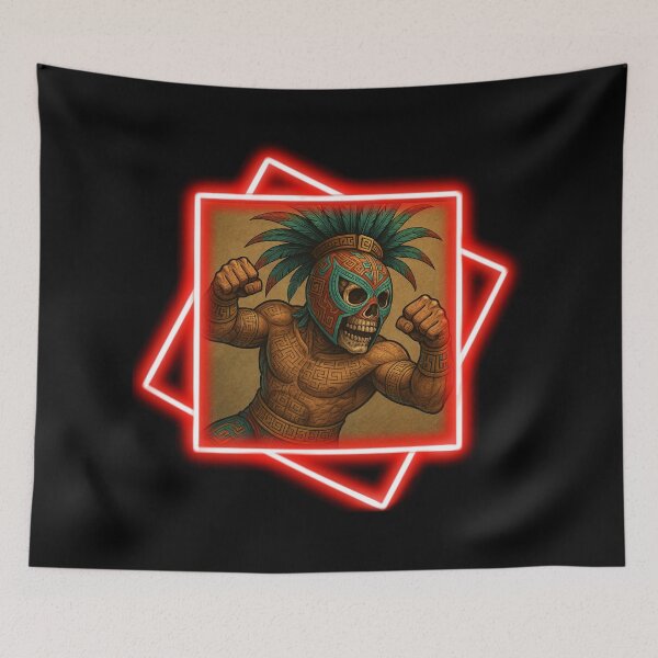 Item preview, Aztec Fighter Skull V2 designed and sold by II IRONSKULLS II.